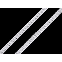 Cotton cord / lace width 6 mm - White (30 Meters)