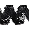 Elastic sequin trim width 30 mm - Black (1 Meter)