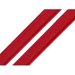 Cotton insertion piping width 12 mm - Dark red (50 Meters)