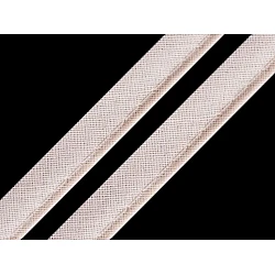 Cotton insertion piping width 12 mm - Ecru light (50 Meters)
