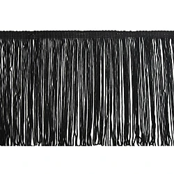 Chainette fringe 20 cm - Black (1 Meter)