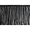 Chainette fringe 20 cm - Black (1 Meter)