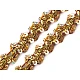 Sequin gimp trim braid width 15 mm hologram effect - Gold (1 Meter)