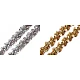 Sequin gimp trim braid width 15 mm hologram effect - Gold (1 Meter)