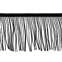 Chainette fringe 10 cm - Black (1 Meter)