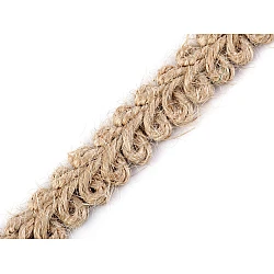 Jute braid trimming width 11 mm - Natural burlap (1 Meter)
