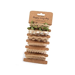 Set of jute strings and trims - Mix of patterns (1 Set)