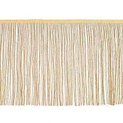 Fringe trim with lurex, width 25 cm - Gold lt. (1 Meter)