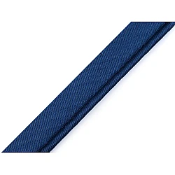 Satin bias insertion piping width 10 mm - Berlin blue (20 Meters)
