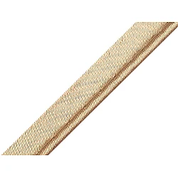 Satin bias insertion piping width 10 mm - Rich beige (20 Meters)