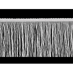 Fringe trim width 12.5 cm - Off white (1 Meter)