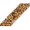 Iron on rhinestone trimming braid width 15 mm - Gold (1 Meter)
