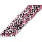 Iron on rhinestone trimming braid width 15 mm - Baby pink (1 Meter)