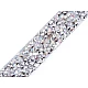 Iron on rhinestone trimming braid width 15 mm - Black diamond (1 Meter)