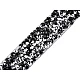 Iron on rhinestone trimming braid width 15 mm - Black diamond (1 Meter)