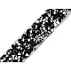 Iron on rhinestone trimming braid width 15 mm - Black diamond (1 Meter)