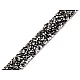 Iron on rhinestone trimming braid width 15 mm - Black diamond (1 Meter)