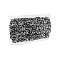 Iron on rhinestone trimming braid width 15 mm - Black diamond (1 Meter)