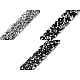 Iron on rhinestone trimming braid width 15 mm - Black diamond (1 Meter)