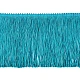 Fringe - shiny, dense, width 15.5 cm - Blue dark (1 Meter)