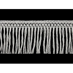 Cotton fringe width 10 cm - White (1 Meter)