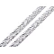 Braid trimming with rhinestones, width 8 mm, iron-on - Crystal (1 Meter)