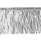 Sequin fringes / trimming braid width 15 cm - Gold lt. (1 Meter)