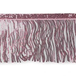 Sequin fringes / trimming braid width 15 cm - Powder (1 Meter)