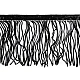 Sequin fringes / trimming braid width 15 cm - Gold lt. (1 Meter)