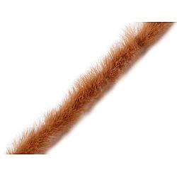 Artifical fur trimming to sew-on, flat, width 1.5 cm - Beige (1 Meter)