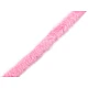 Artifical fur trimming to sew-on, flat, width 1.5 cm - Pink (1 Meter)