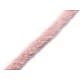 Artifical fur trimming to sew-on, flat, width 1.5 cm - Pink (1 Meter)