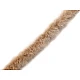 Artifical fur trimming to sew-on, flat, width 1.5 cm - Pink (1 Meter)