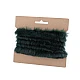 Artifical fur trimming to sew-on, flat, width 2 cm - Black (1 Piece)