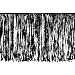 Fringe extra long 70 cm - Black (1 Meter)