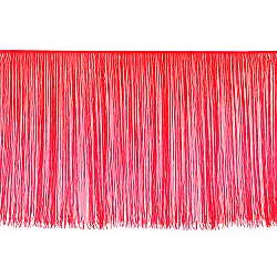 Fringe extra long 70 cm - Red (1 Meter)