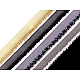 Polyester insertion piping with seed beads, width 15 mm - Off white (1 Meter)
