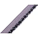 Polyester insertion piping with seed beads, width 15 mm - Off white (1 Meter)