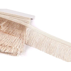 Fringe - shiny, width 60 mm - Lightbeige (1 Meter)