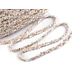 Braided trimming with small sequins, width 10 mm - Black (1 Meter)