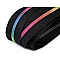 Continuous nylon rainbow zipper no 3 - Black (1 Meter)