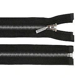 Metal  zipper no 5, length 85 cm - Black (1 Piece)
