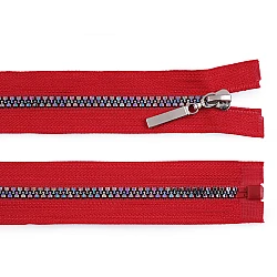 Rainbow plastic zipper no 5, length 40 cm - Red (1 Piece)