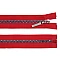 Rainbow plastic zipper no 5, length 40 cm - Red (1 Piece)