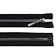 Rainbow plastic zipper no 5, length 50 cm - White (1 Piece)