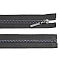 Rainbow plastic zipper no 5, length 50 cm - Grey (1 Piece)