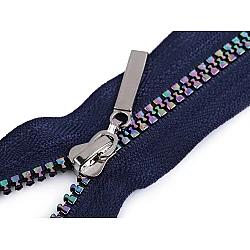 Rainbow plastic zipper no 5, length 60 cm - Blue dark (1 Piece)