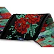 Traditional costume pattern ribbon, width 55 mm - Black (1 Meter)