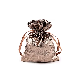 Gift bag with metallic effect 13x18 cm - Cooper dark (1 Piece)