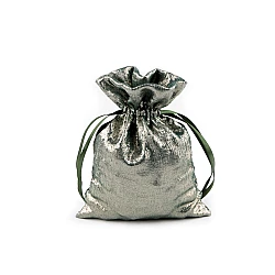 Gift bag with metallic effect 13x18 cm - Green (1 Piece)
